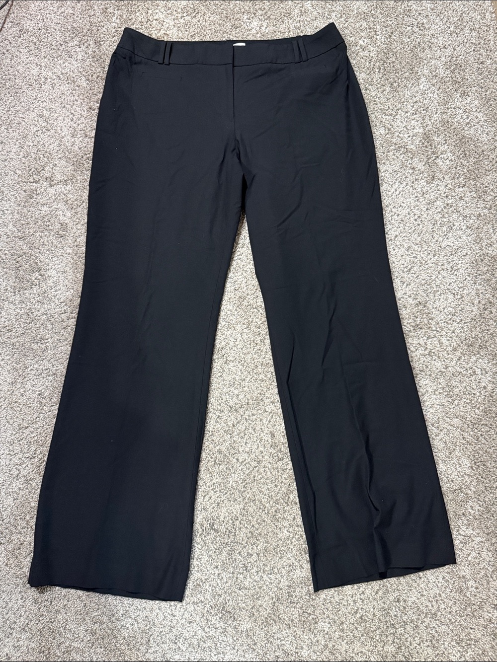 Ann Taylor Loft Black Tailored Women's Julie Trousers Size 14